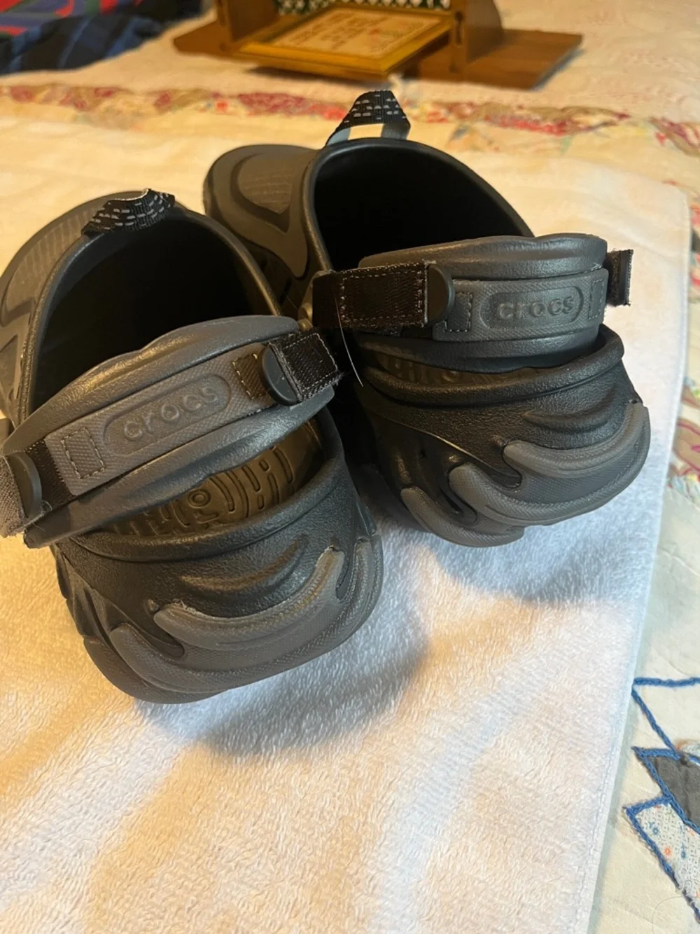 CROCS Men's Dark Gray Slip-On Clog with Heel Strap